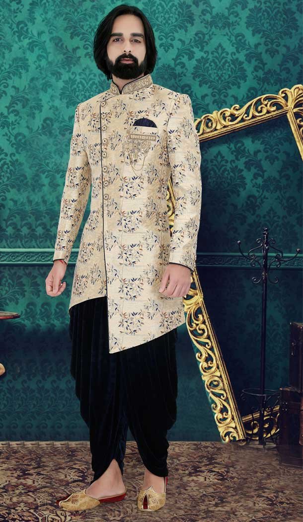 wedding plus size sherwani for fat groom 8911106235